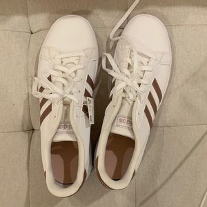 Rose Gold Adidas Sneakers